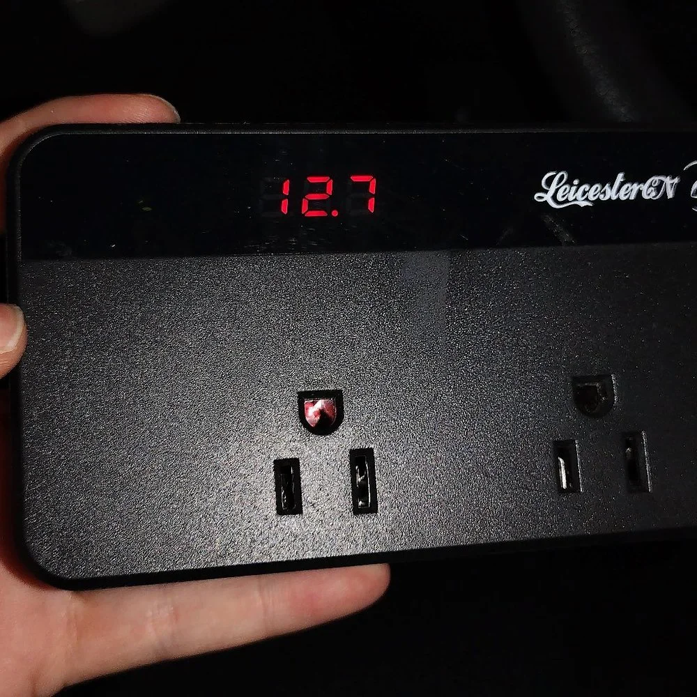 LeicesterCN 200W Car Power Inverter Charger DC 12V-110V AC Converter 4 USB Ports